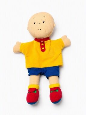 Rare Vintage Y2K Caillou Character Plush Hand Puppet Interactive Toy Nostalgic